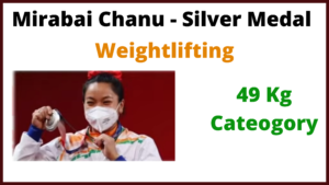 Mirabai Chanu Tokyo Olympics Won Silver Medal in Weightlifting