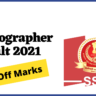 Ssc stenographer 2021 Result