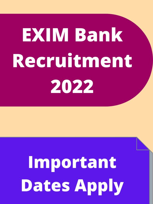 EXIM Bank Recruitment 2022 Direct Link Apply
