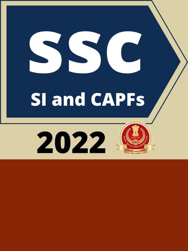 SSC SI Recruitment 2022 Apply Online Now