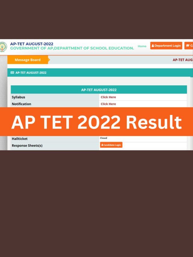 AP TET Results 2022 Direct Link Check Here