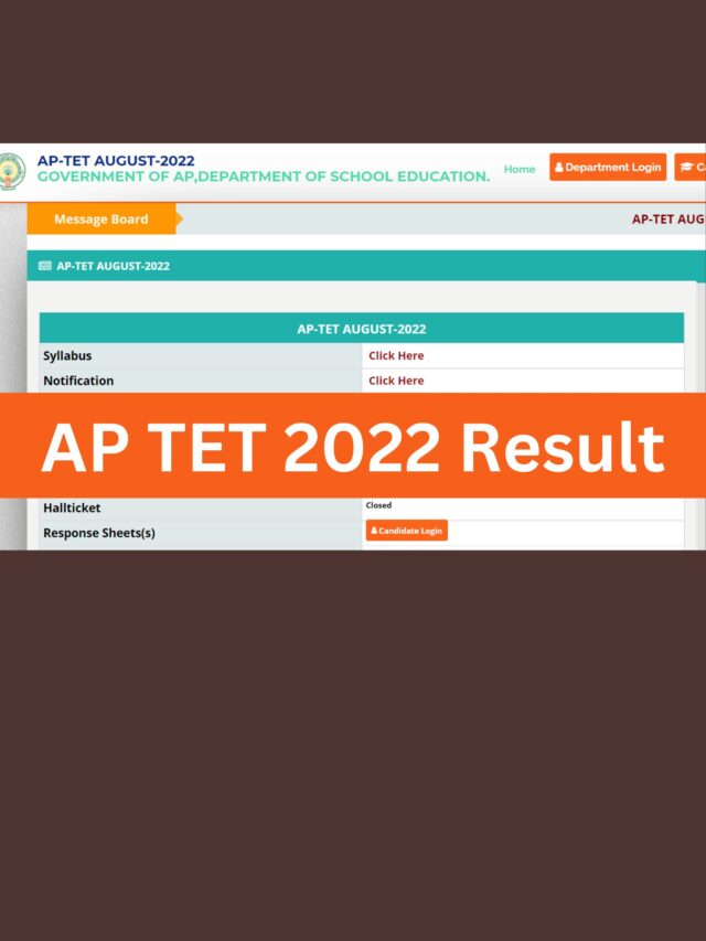 AP TET 2022 Result Poster