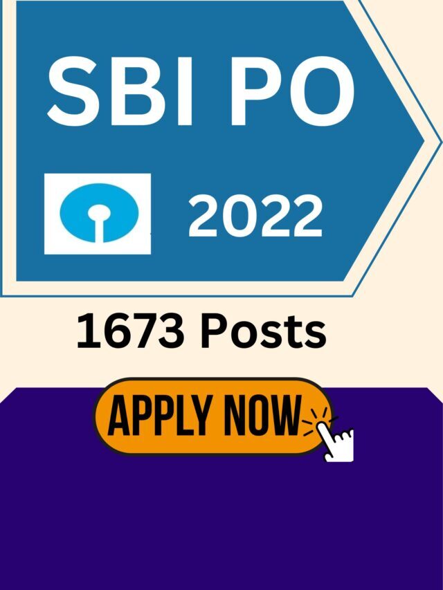 SBI PO 2022 Notification Apply Online Here