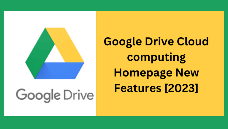 google drive cloud computing