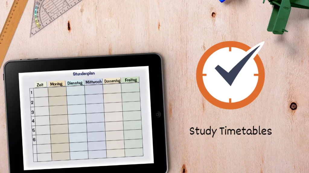 make study timetable from ChatGPT