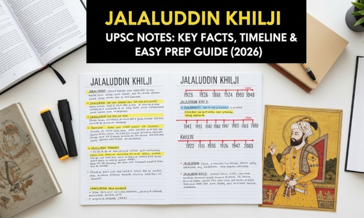 Jalaluddin Khilji UPSC Notes: Key Facts, Timeline & Easy Prep Guide (2026)